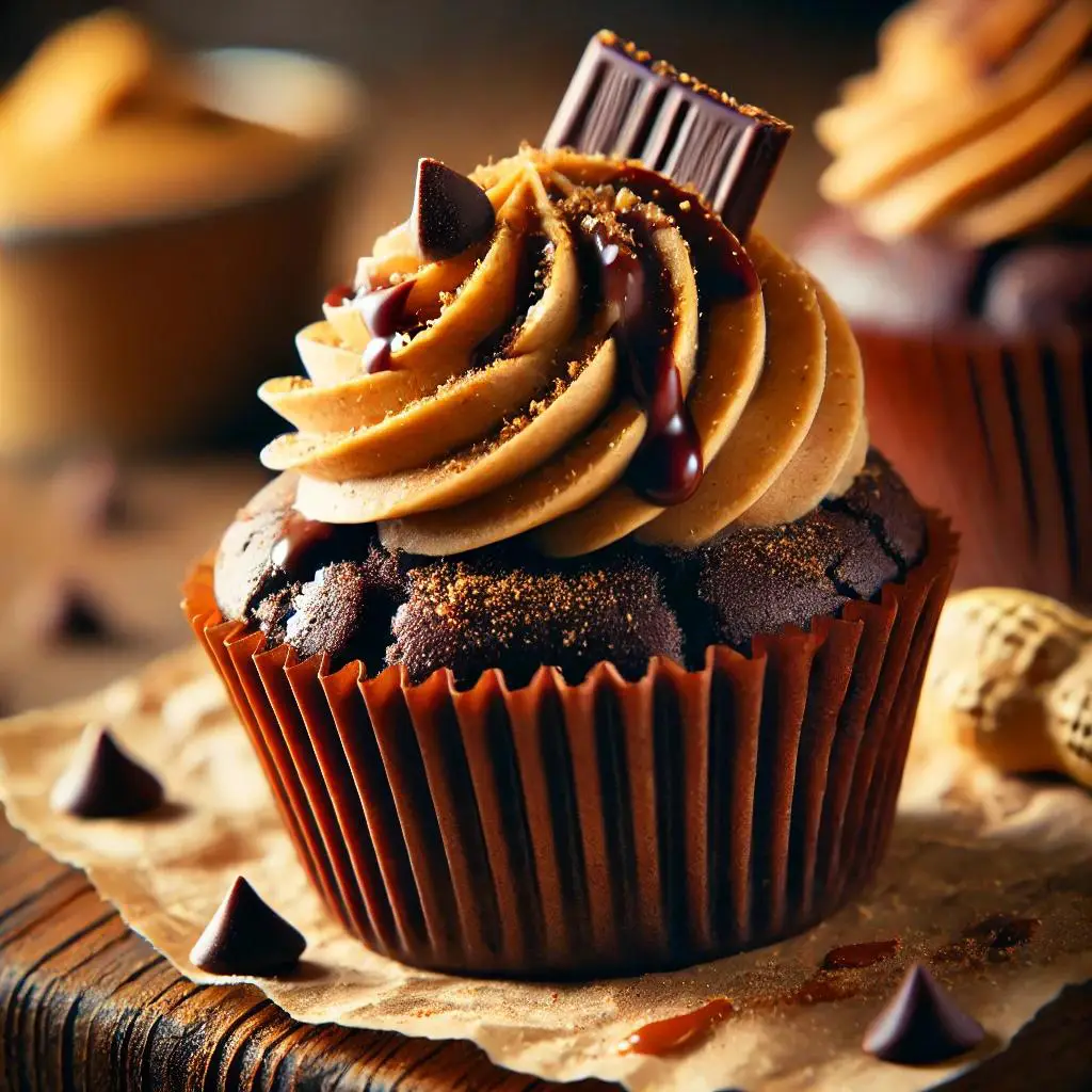 Chocolate penut butter muffin (Halal)
